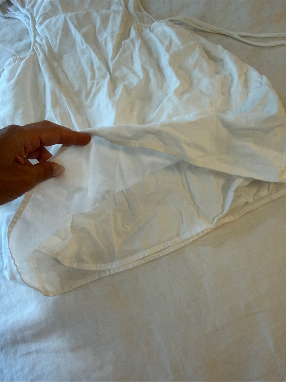 Sabo Skirt White Puff-Sleeve Cutout Mini Dress - Picture 5 of 5